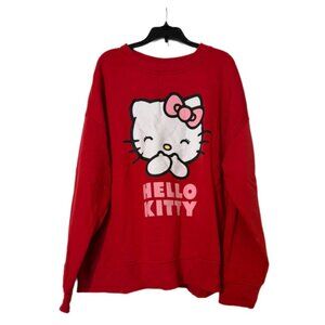 Hello Kitty Sweatshirt Primark L | Red Graphic Crewneck Cute Cozy Pullover
